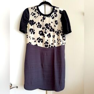Rebecca Taylor Silk Cow Print Dress – Size 8